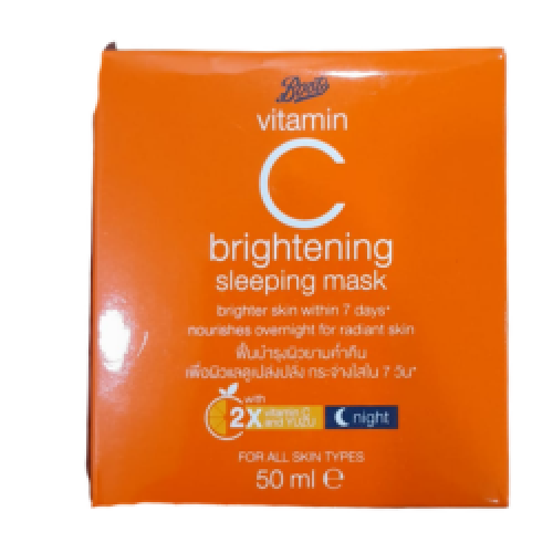 Boots Vitamin C Brightening Sleeping Mask Cream 50ml